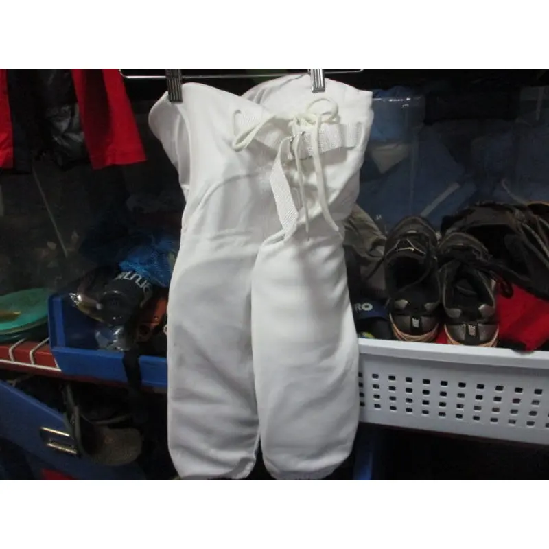 Used Champro Youth White Football Pants w/ Pads Size Small