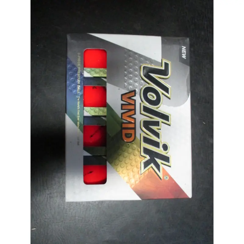 Volvik Vivid Matte Red Dozen Golf Balls