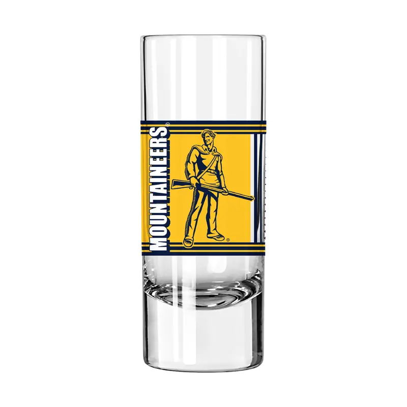 West Virginia 2.5oz Hero Shooter Glass