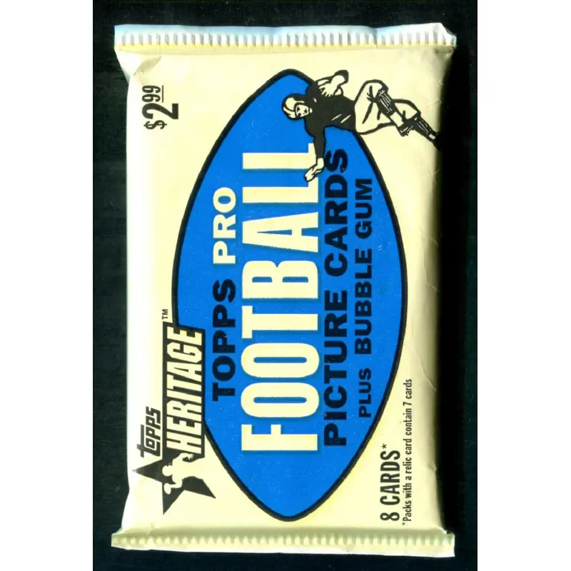 2002 Topps Heritage Football Unopened Pack (Pre-Priced) (8)