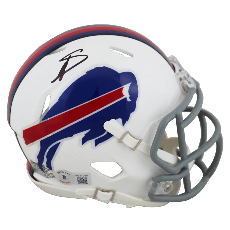 Bills Stefon Diggs Authentic Signed Speed Mini Helmet Autographed BAS