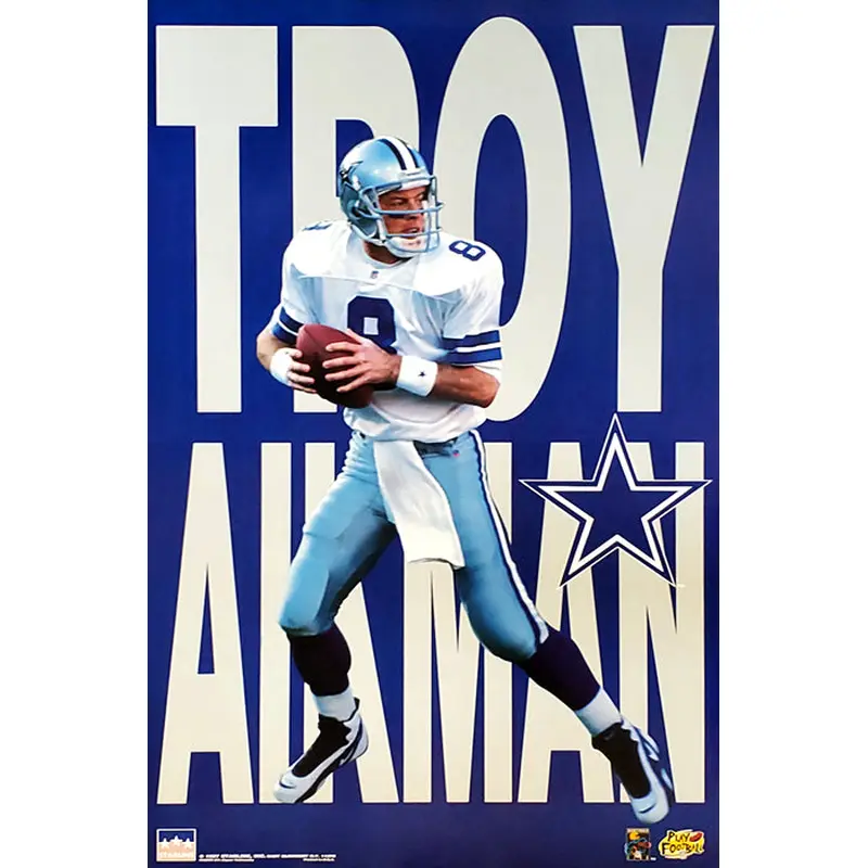 Troy Aikman "Big-Time" Dalas Cowboys QB Action Poster - Starline Inc. 1997