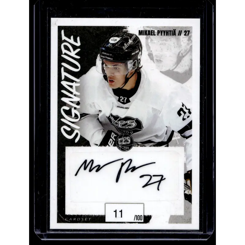 2022-23 Cardset Signature - Mikael Pyyhtia /100