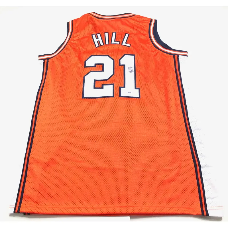 Malcolm Hill signed jersey PSA/DNA Autographed Fighting Illini