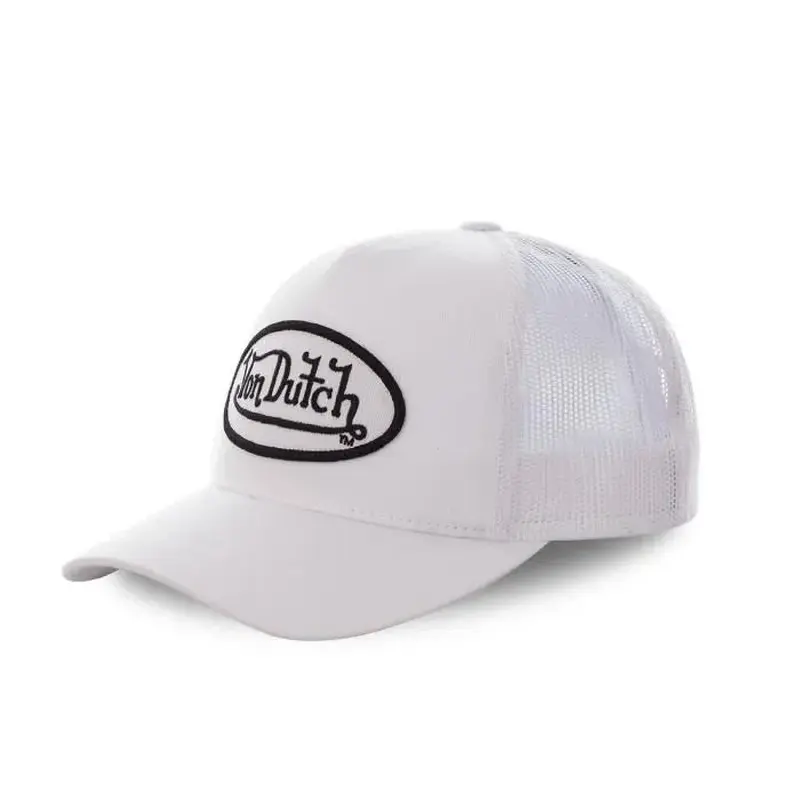 Von Dutch - Oval Patch - White Trucker Cap