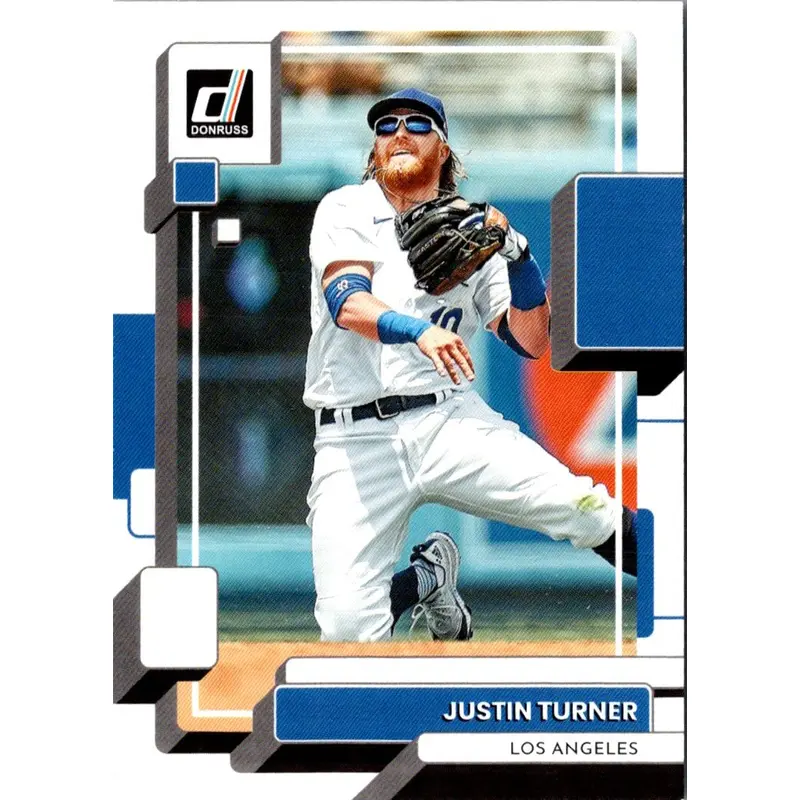 2022 Donruss Holo Blue Justin Turner #97