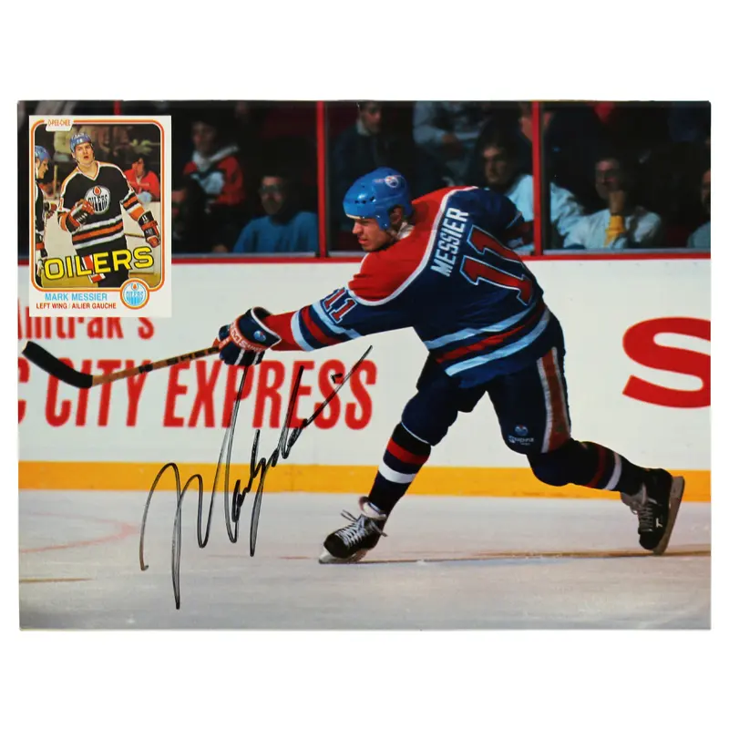 Brett Hull & Mark Messier Authentic Signed Beckett Hockey Magazine BAS #AA03441