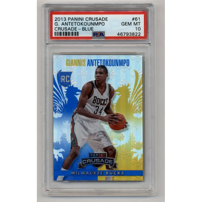 Giannis Antetokounmpo 2013-14 Crusade Blue #61 PSA 10 Gem Mint