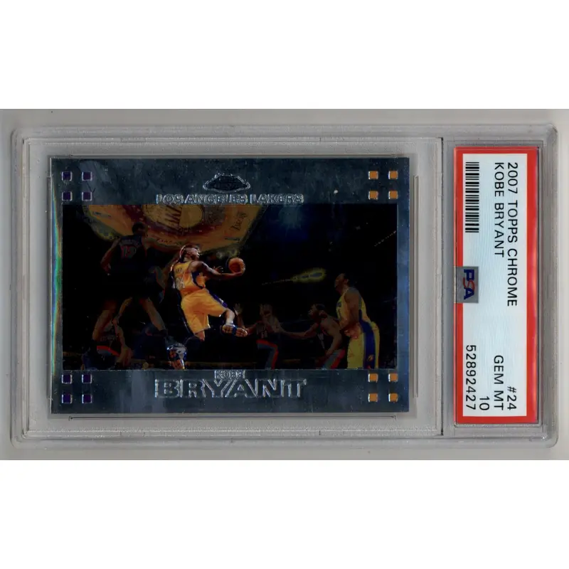 Kobe Bryant 2007-08 Topps Chrome #24 PSA 10 Gem Mint