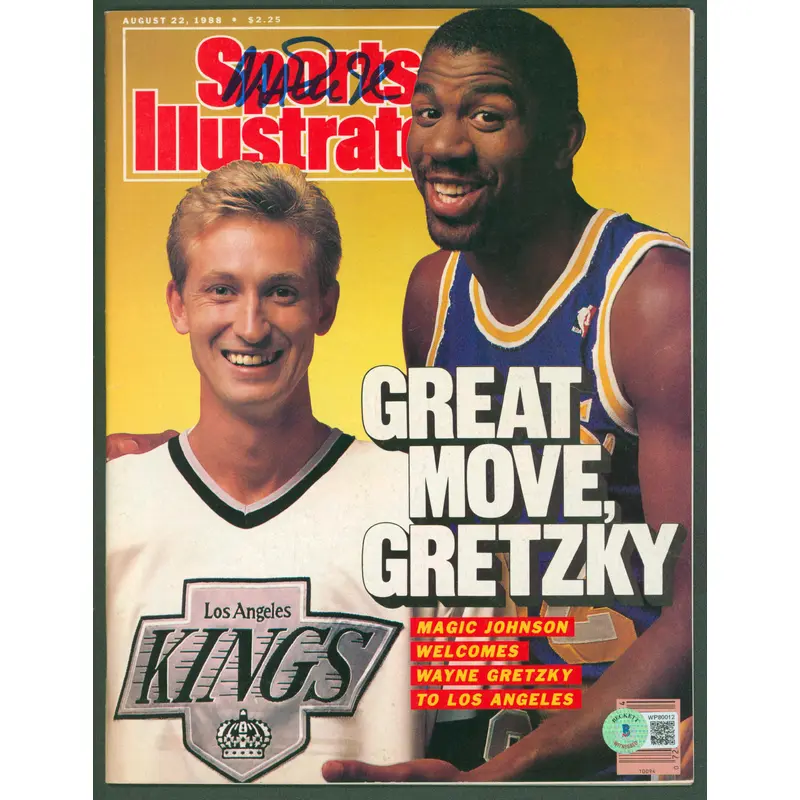 Lakers Magic Johnson Signed August 1988 Sports Illustrated Magazine BAS #WP80012