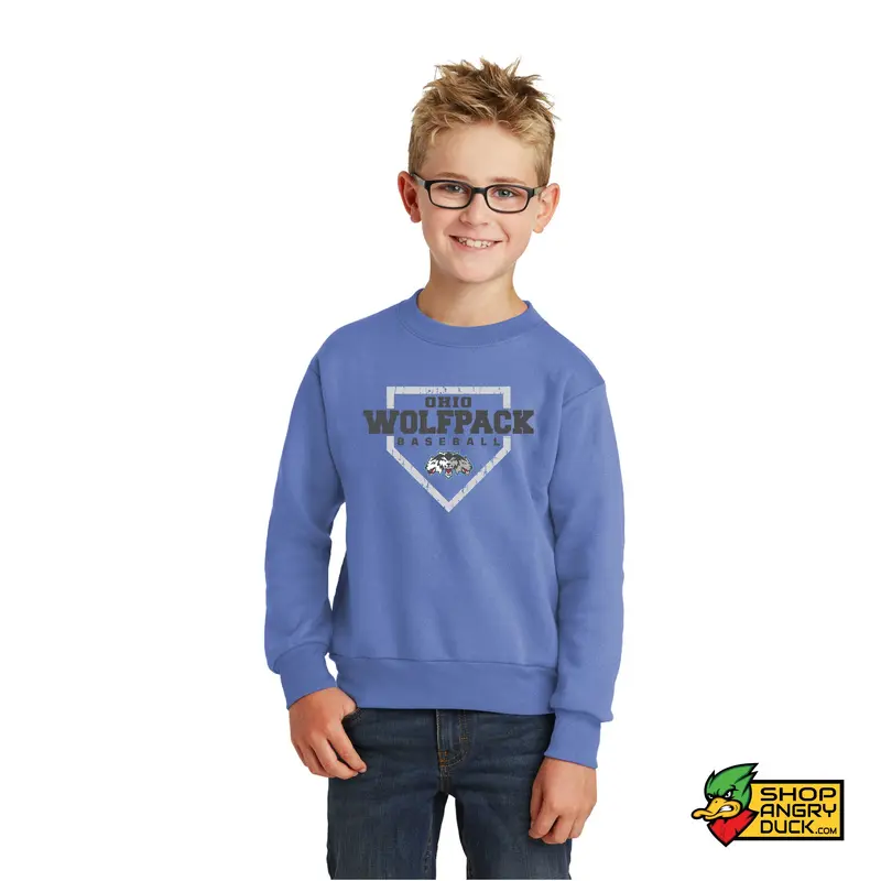 Ohio Wolfpack Homeplate Youth Crewneck Sweatshirt