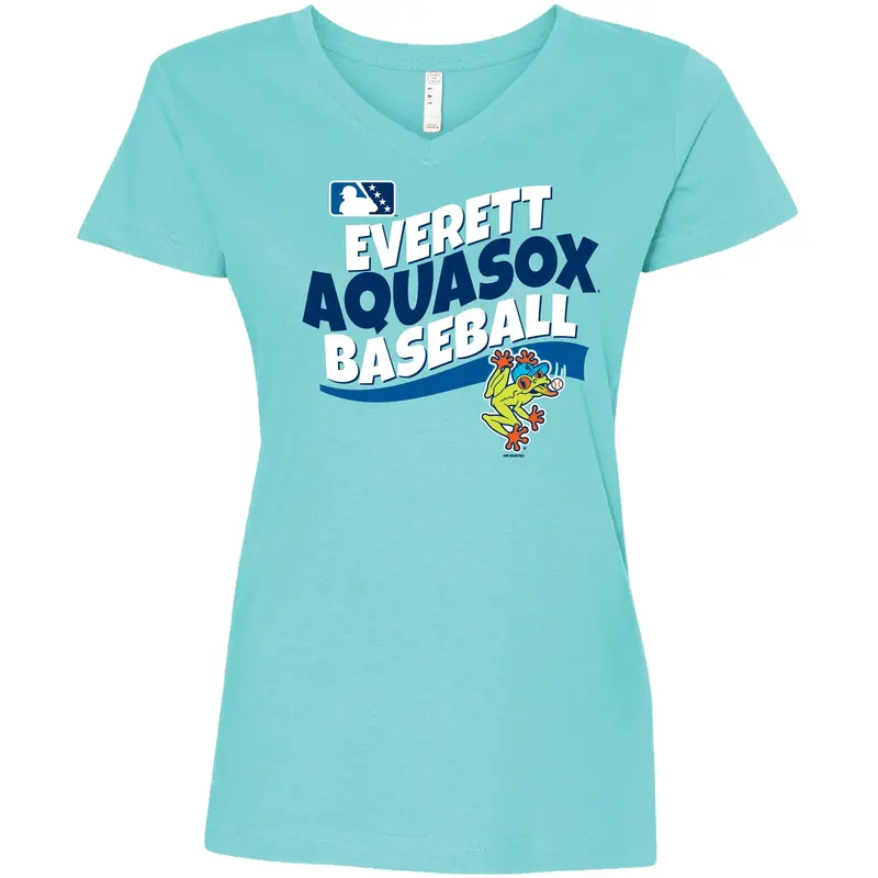 Everett AquaSox Ladies Caribbean V-Neck Tee