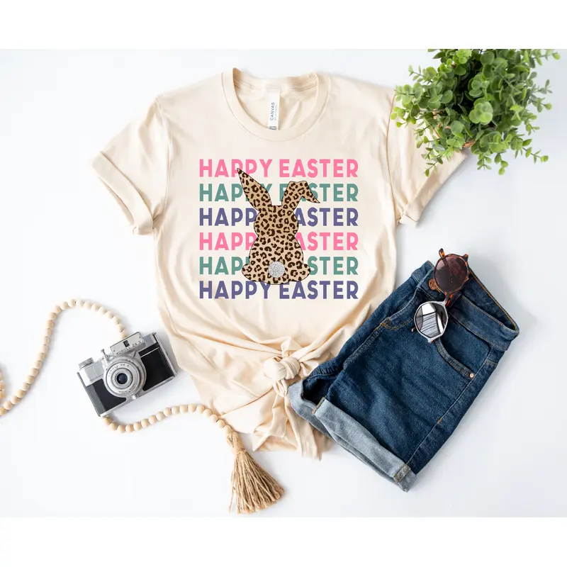 Happy Easter- Leopard Bunny