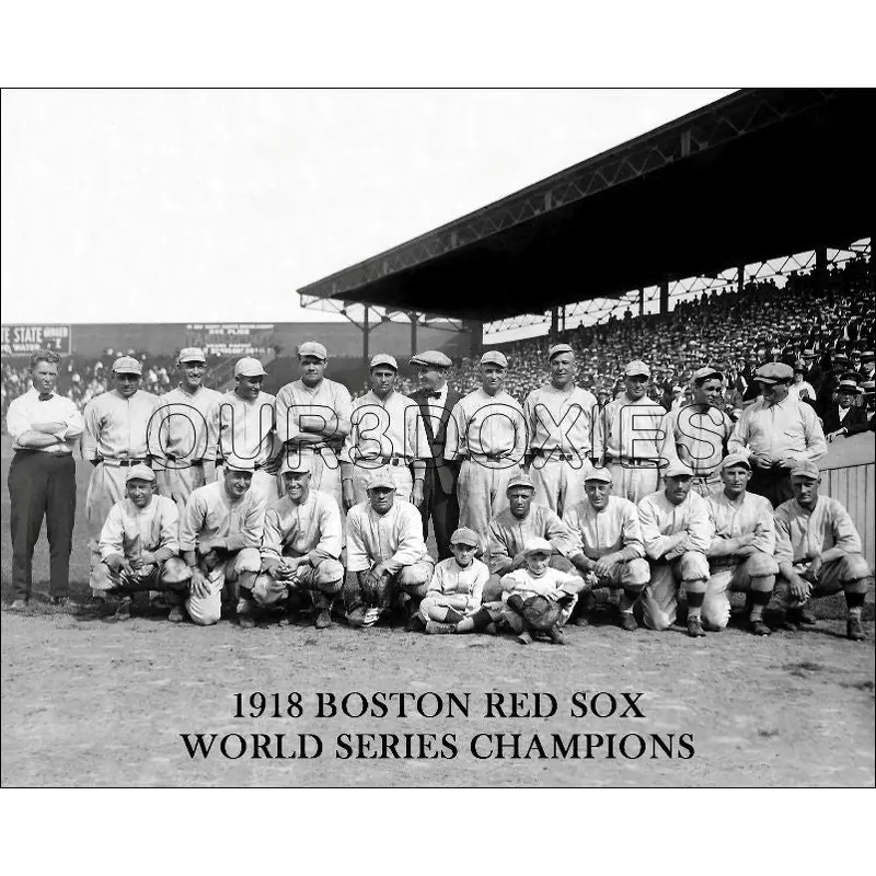 1918 Boston Red Sox 8X10 Photo - Ruth Mays Leonard World Series Champs - 1195
