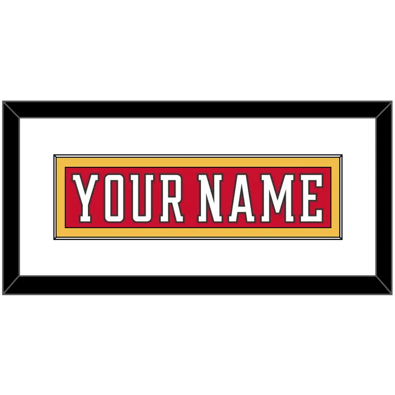 Calgary Nameplate - Home Red (2017-2020) - Single Mat 1