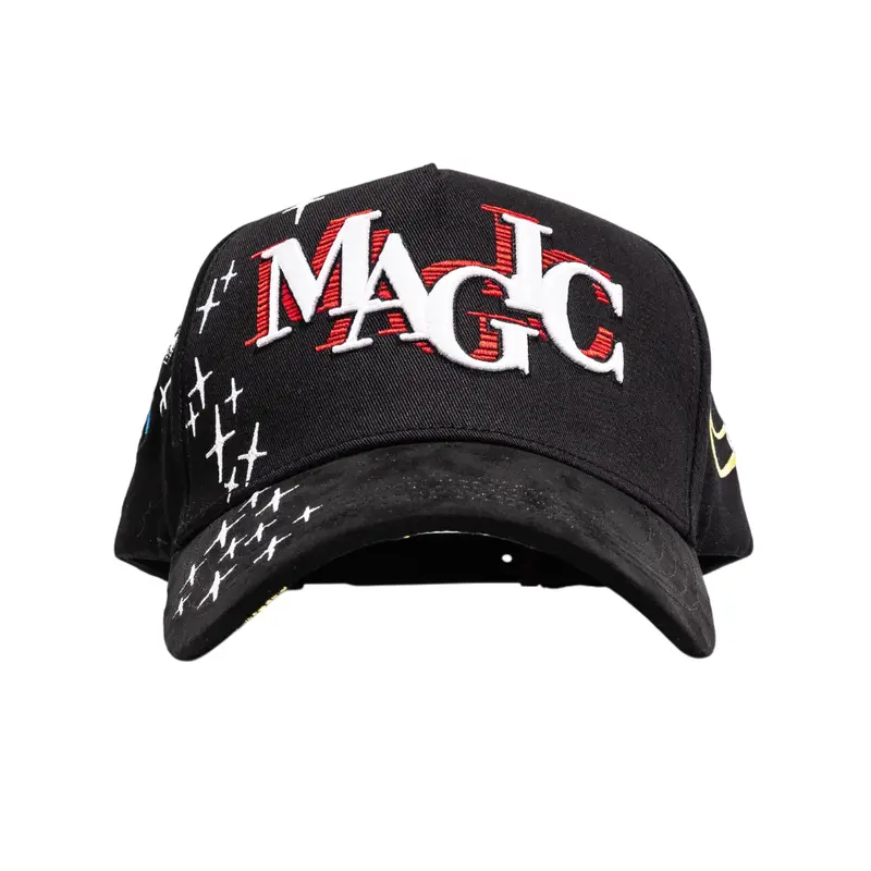 GALLO FINO X MARCA REGISTRADA MAGIC COLLAB BLACK SNAPBACK HAT GFMAGIC BLK