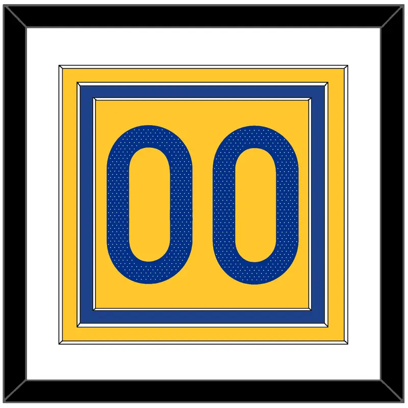 Golden State Number - Yellow Statement (2019-2022) - Triple Mat 1