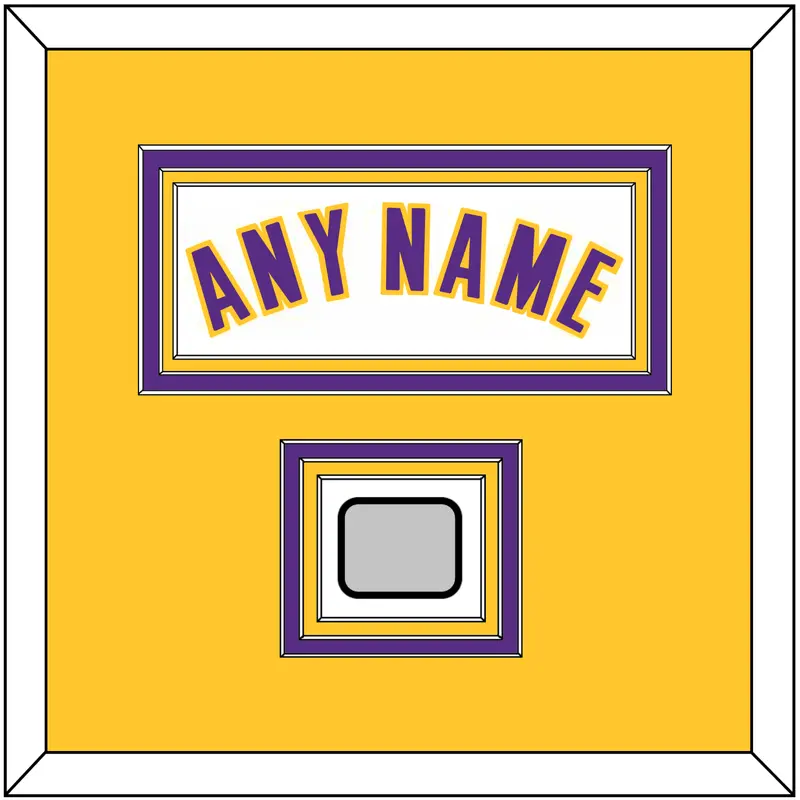 Los Angeles Name & Finals Patch - Alternate White (2002-2018) - Triple Mat 3
