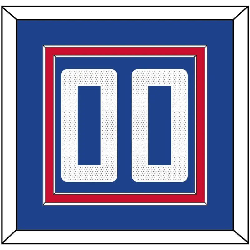 Los Angeles Number - Blue Icon (2017-2024) - Double Mat 2