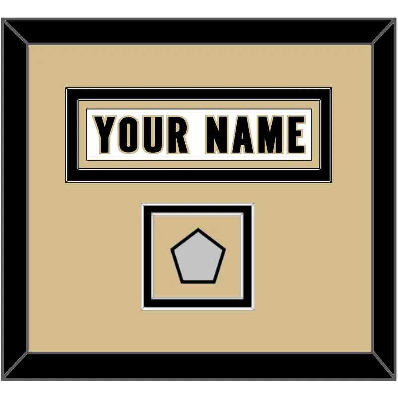 New Orleans Nameplate & Super Bowl XLIV Jersey Patch - Road White - Double Mat 4