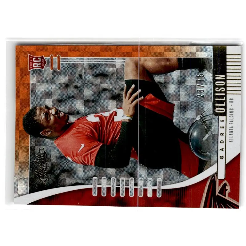 2019 Panini Absolute Orange Qadree Ollison #200 28/75