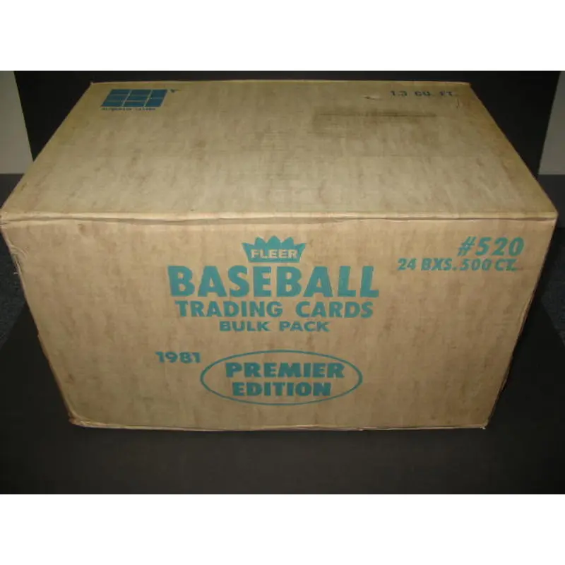 1981 Fleer Baseball Unopened Vending Case (24 Box) (Authenticate)