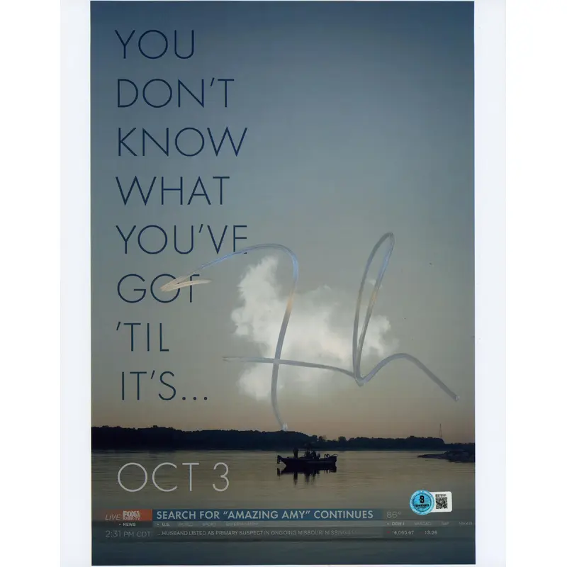 David Fincher Gone Girl Authentic Signed 11x14 Vertical Photo BAS #BS78181