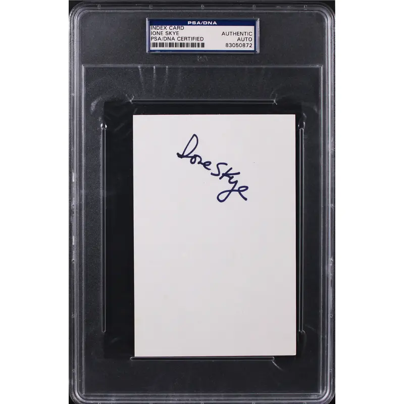 Ione Skye Arrested Development Authentic Signed 4x6 Index Card PSA/DNA Slabbed