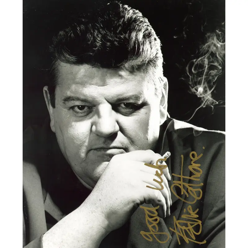 Robbie Coltrane Harry Potter "Good Luck" Signed 8x10 Photo BAS #AE13575