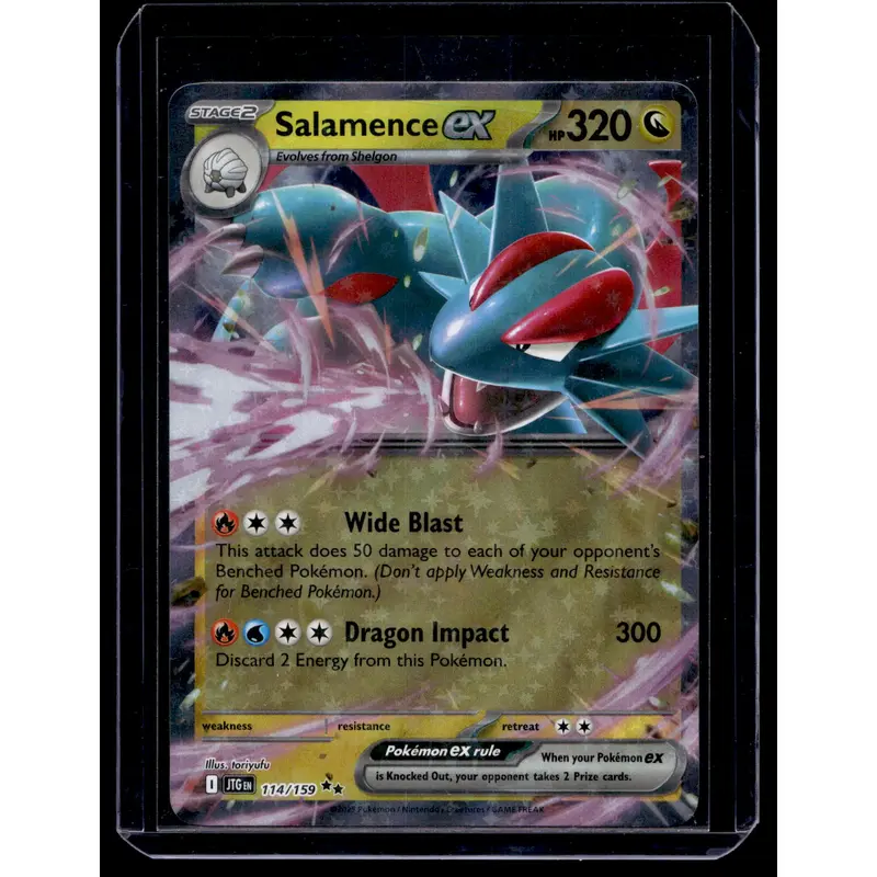 2025 Pokemon - Scarlet & Violet - Journey Together - Salamence ex #114