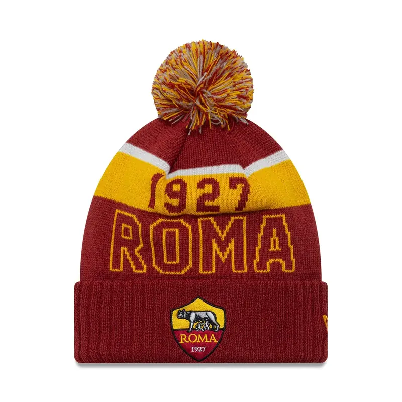 AS Roma Dark Red Sport Knit Beanie Hat