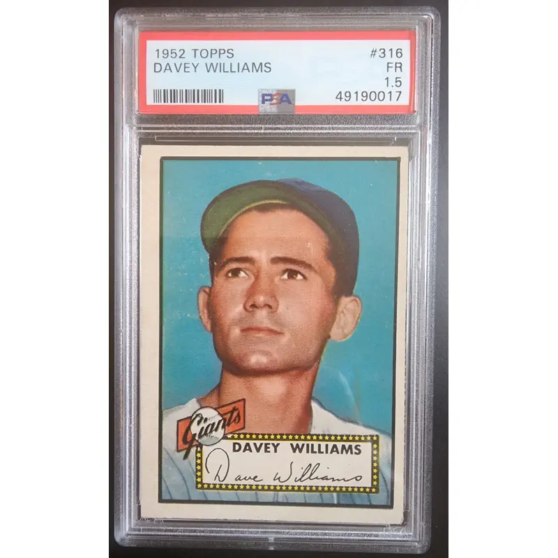 Davey Williams 1952 Topps #316 PSA 1.5