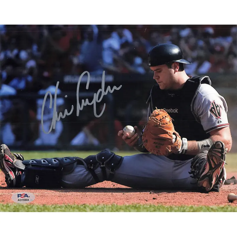 CHRIS SNYDER Signed 8x10 photo PSA/DNA Arizona Diamondbacks Autographed
