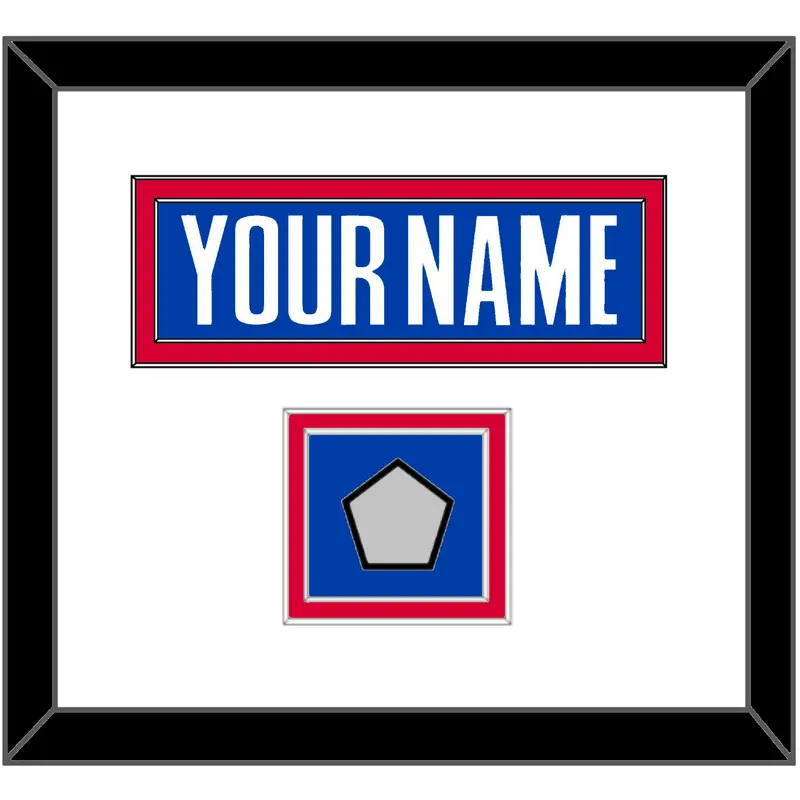 Detroit Name & Finals Patch - Road Blue (2001-2017) - Double Mat 1