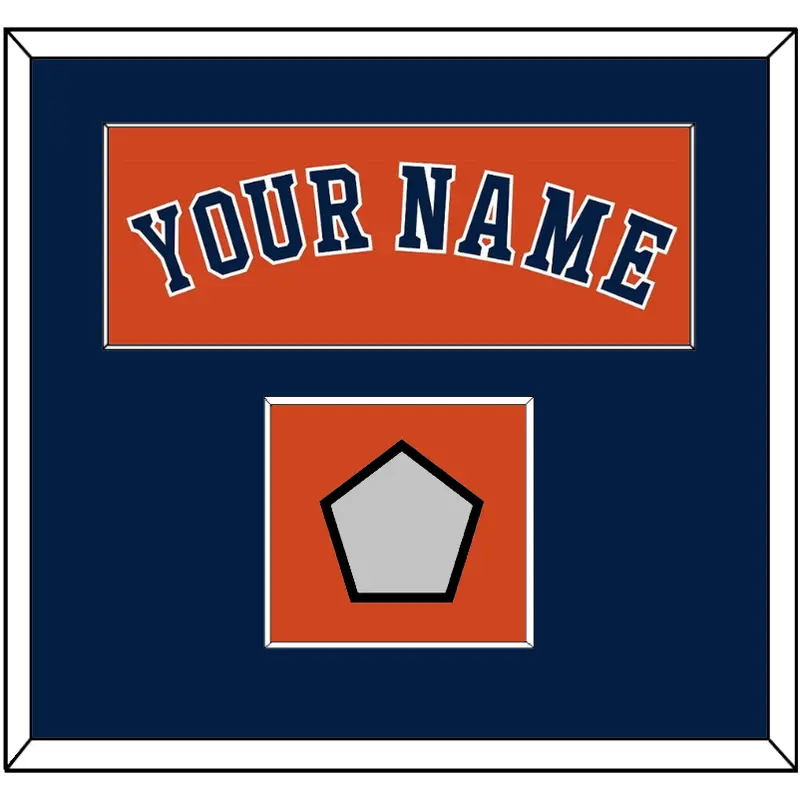 Houston Name & World Series Jersey Patch - Alternate Orange - Single Mat 2