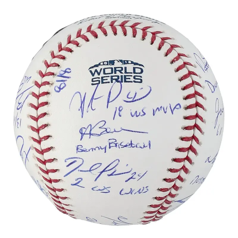 2018 Boston Red Sox World Series Champs Team Signed Baseball Fanatics #8/18