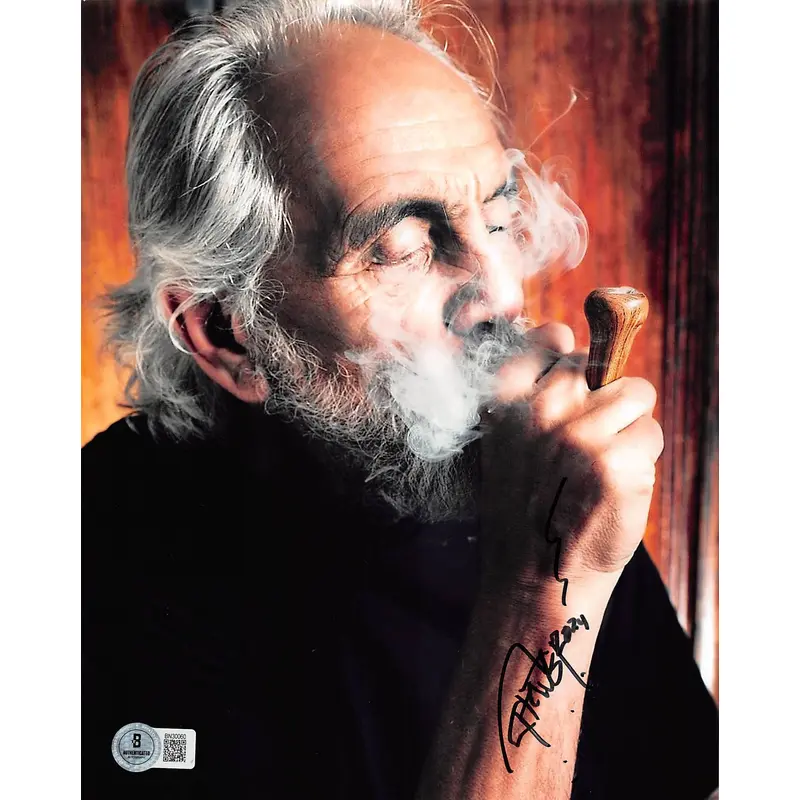 Tommy Chong Cheech & Chong Signed 8x10 Vertical Photo w/ Black Sig BAS 5
