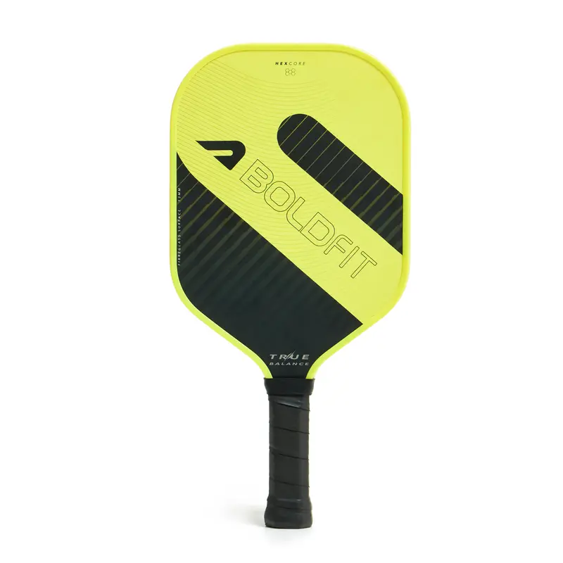 TrueBalance Pickle Ball Paddle - Yellow/Black Boldfit | Kibi Sports