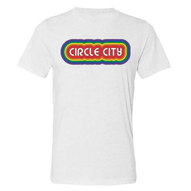Indianapolis Indians Adult White Circle City Pride Junction Tee