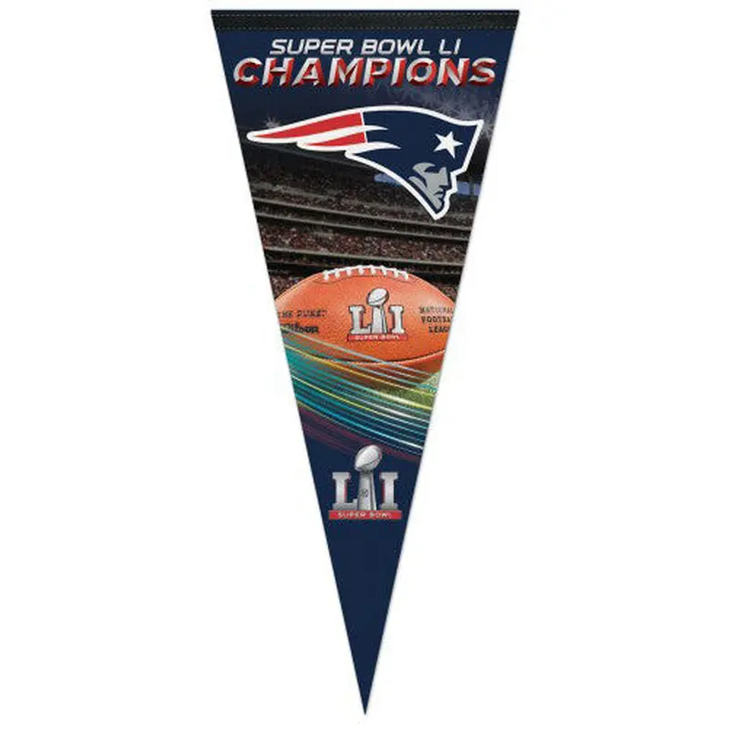 New England Patriots Super Bowl LI (2017) Champs Premium Felt EXTRA-LARGE Pennant