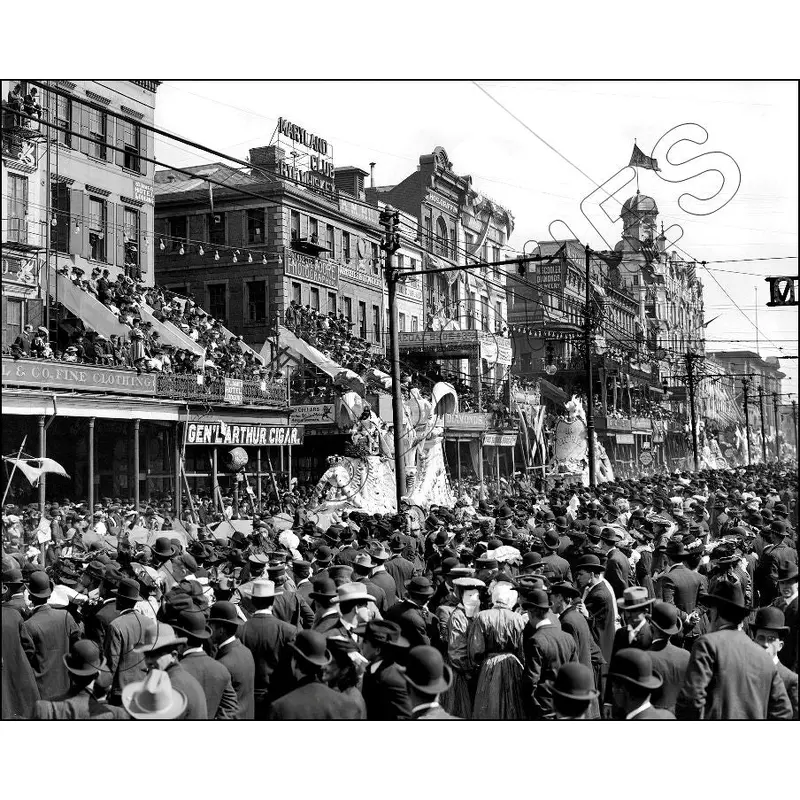 1910 Mardi Gras Red Pageant 8X10 Photo - New Orleans Louisiana - 2535