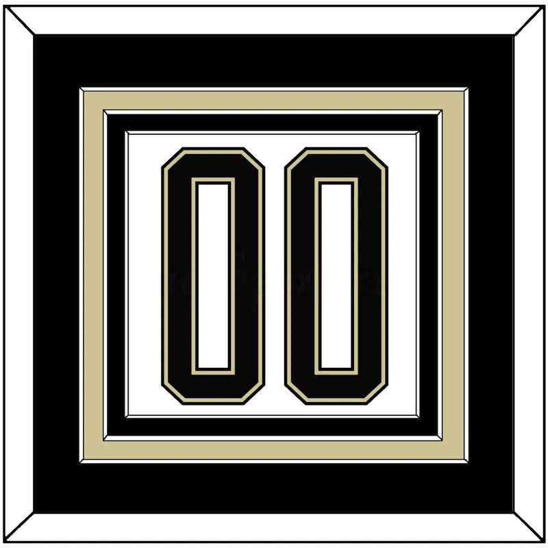 Pittsburgh Number (Back) - 2014 Stadium Series White - Triple Mat 2