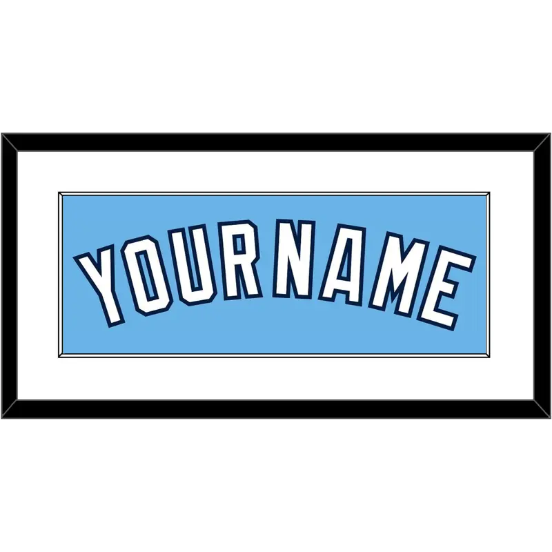 Tampa Bay Name - Alternate Columbia Blue - Single Mat 1