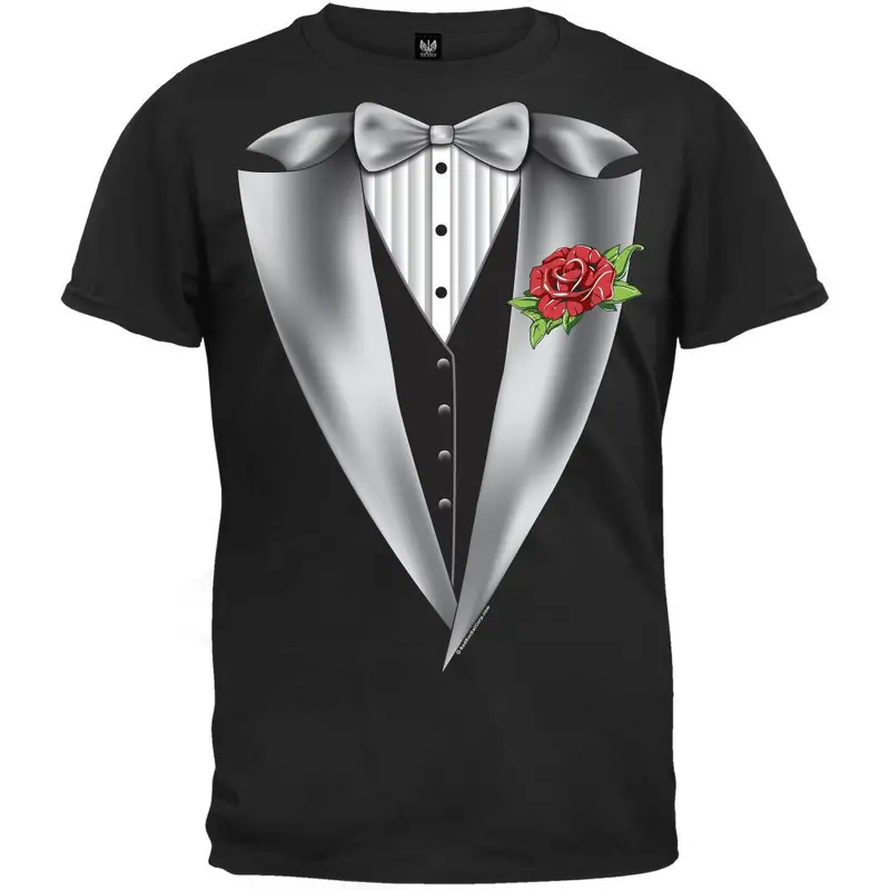 High Class Tuxedo Black Adult T-Shirt