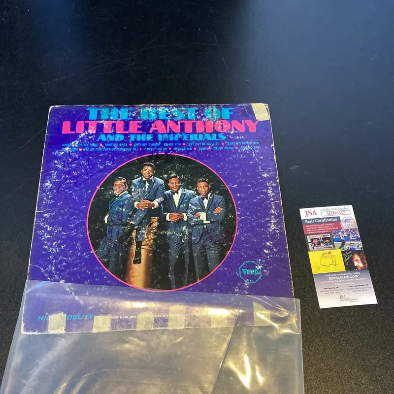 Little Anthony and the Imperials Band Signed Autographed LP Record Album JSA COA