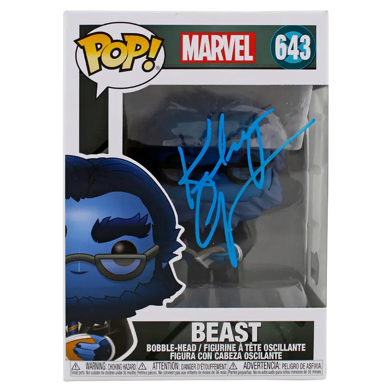 Kelsey Grammer X-Men Signed #643 Beast Funko Pop Vinyl Figure w/ Blue Sig BAS