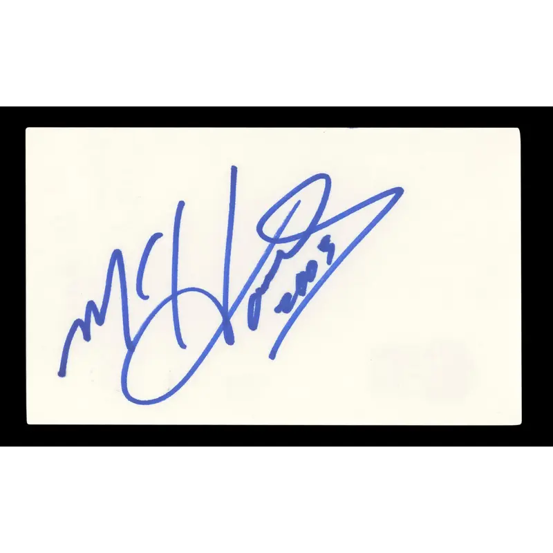 MC Hammer "2003" Authentic Signed 3x5 Index Card Autographed BAS #BL96576