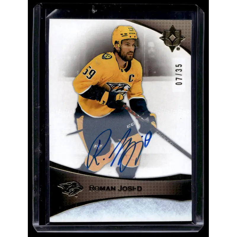 2022-23 Upper Deck Ultimate Collection - Gold Autographs - Roman Josi #9 /35