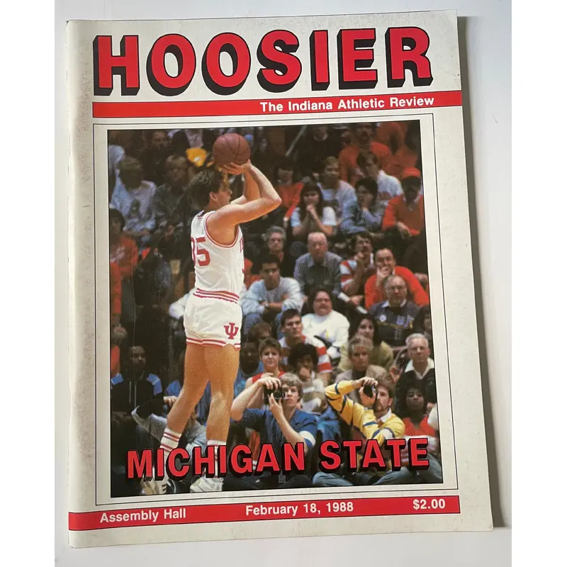 Indiana University vs Michigan State 1988 Hoosier program
