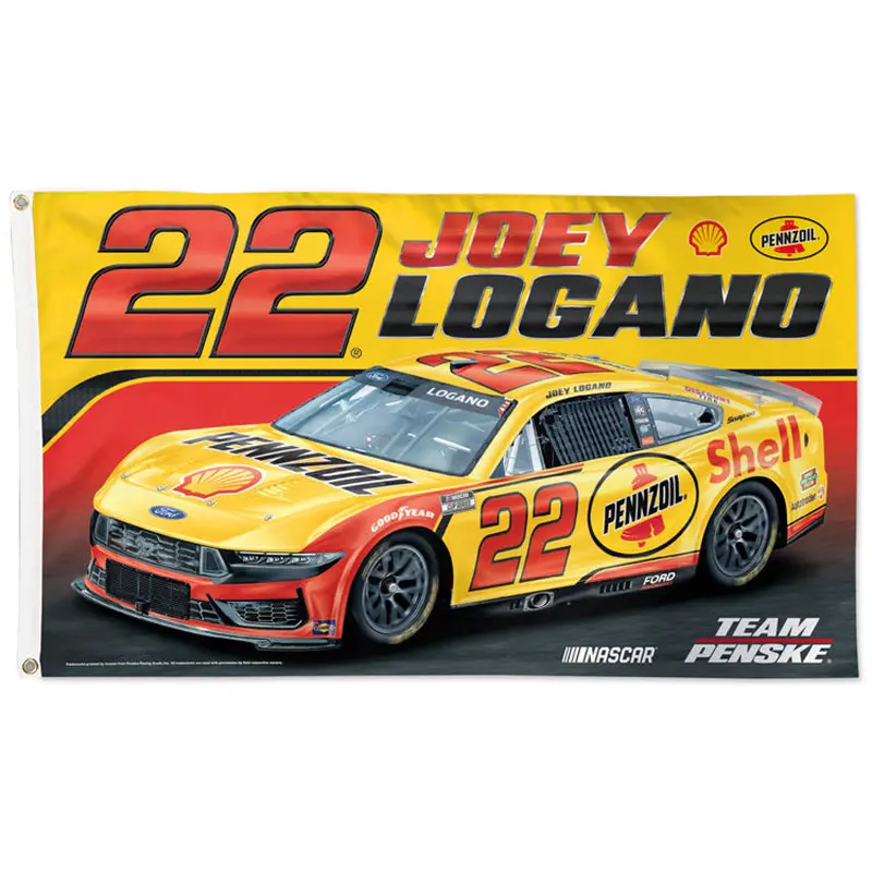Joey Logano Pennzoil #22 Official NASCAR Deluxe 3'x5' Banner Flag - Wincraft 2025